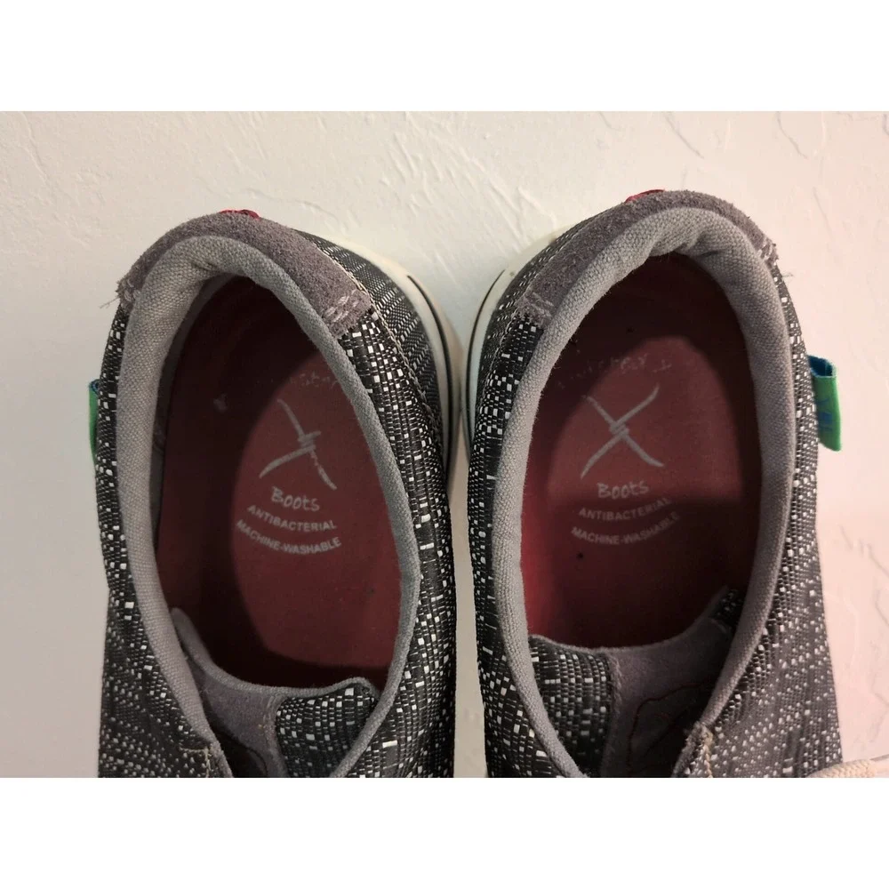 Twisted X Men's Boat Shoe  Moccasins with an‎ ecoTWX Tweed Upper Size 10M